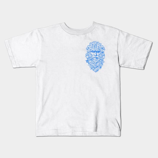 FACE THE OLD SILHOUETTE Kids T-Shirt by Candy Store